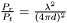 $ \frac{P_r}{P_t} = \frac{\lambda^2}{(4 \pi d)^2} $