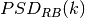 PSD_{RB}(k)