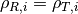 \rho_{R,i} = \rho_{T,i}