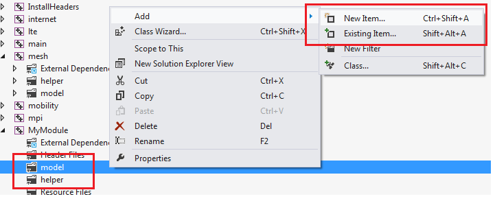 Add a new source file to model