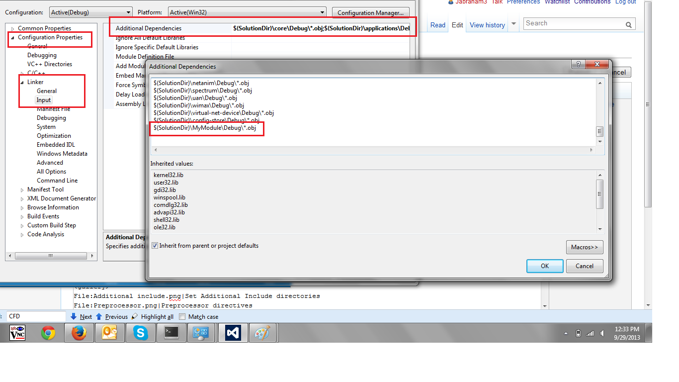 Setting location of object files