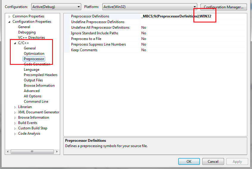 Preprocessor directives