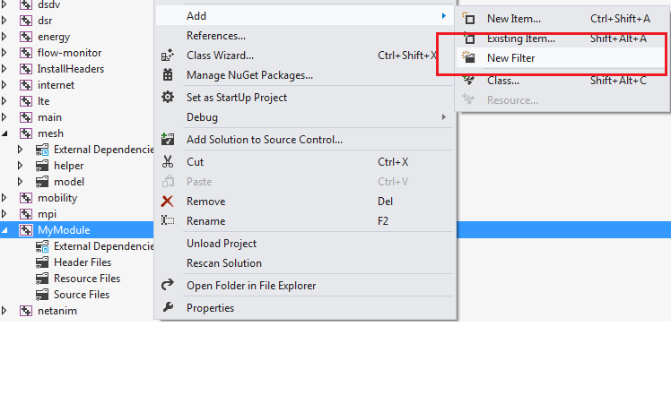 Create model and helper filters
