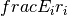 frac{E_{i}}{r_{i}}
