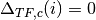 \Delta_{TF,c}(i) = 0