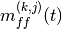 m_{ff}^{(k,j)}(t)